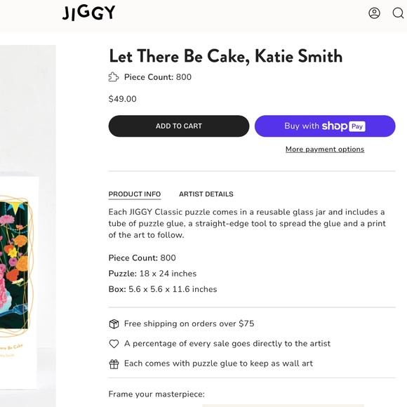 BRANK NEW Jiggy Puzzle Kit - Let There Be Cake, Katie Smith - Picture 6 of 6